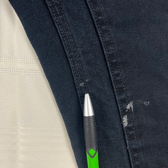 2011 Carhartt Double Knee Dungeree Fit Pants BL01 BLK 30x30 fits 28x29 measure - Picture 10 of 16